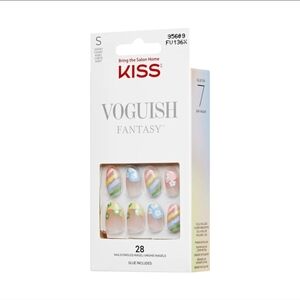 KISS Voguish Fantasy Press On Glue Nails In Cool Kid•28 Nails 💅🏻